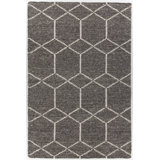 Slone Wool Geometric Area Rug in Gray