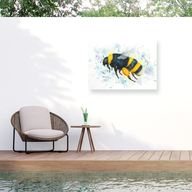 Toile d'extérieur Dave Bartholet Bumble Bee, H 14 po x l 19 po