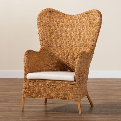 Carolino Bohemian Light Honey Rattan Arm Chair