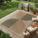 Narze Modern Easy Jute Machine Washable Area Rug with Non-Slip Backing for Patio,Backyard,Balcony ,Deck