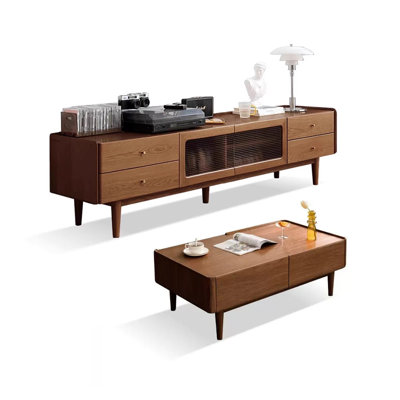 Ensemble de meuble télé et table basse de style minimaliste1