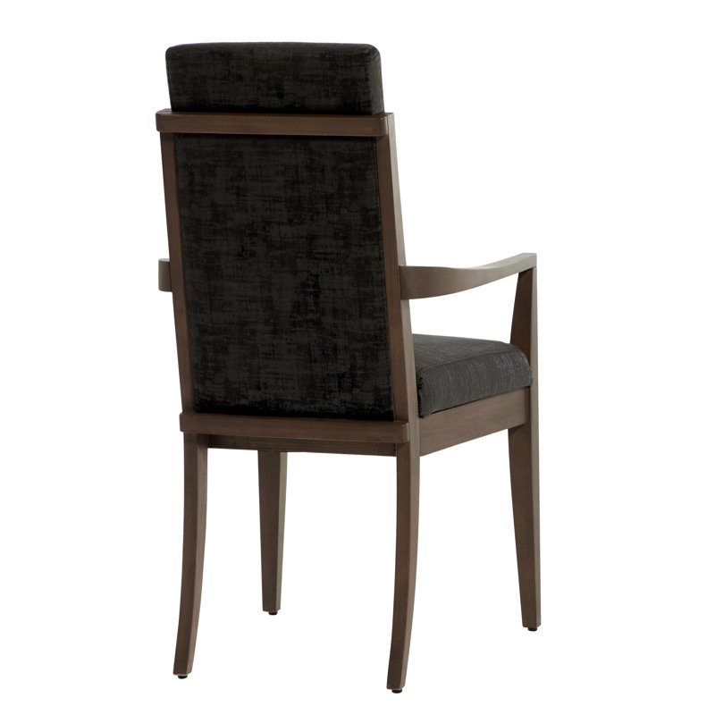 Upholstered Arm Chair, Black