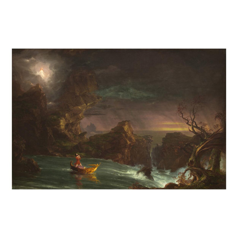 Le voyage de la vie: la virilité par Thomas Cole - Estampe numérique, H 16 po x l 20 po