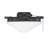2-Light Ceiling Fan Schoolhouse Light Kit in Flat Black-26241479