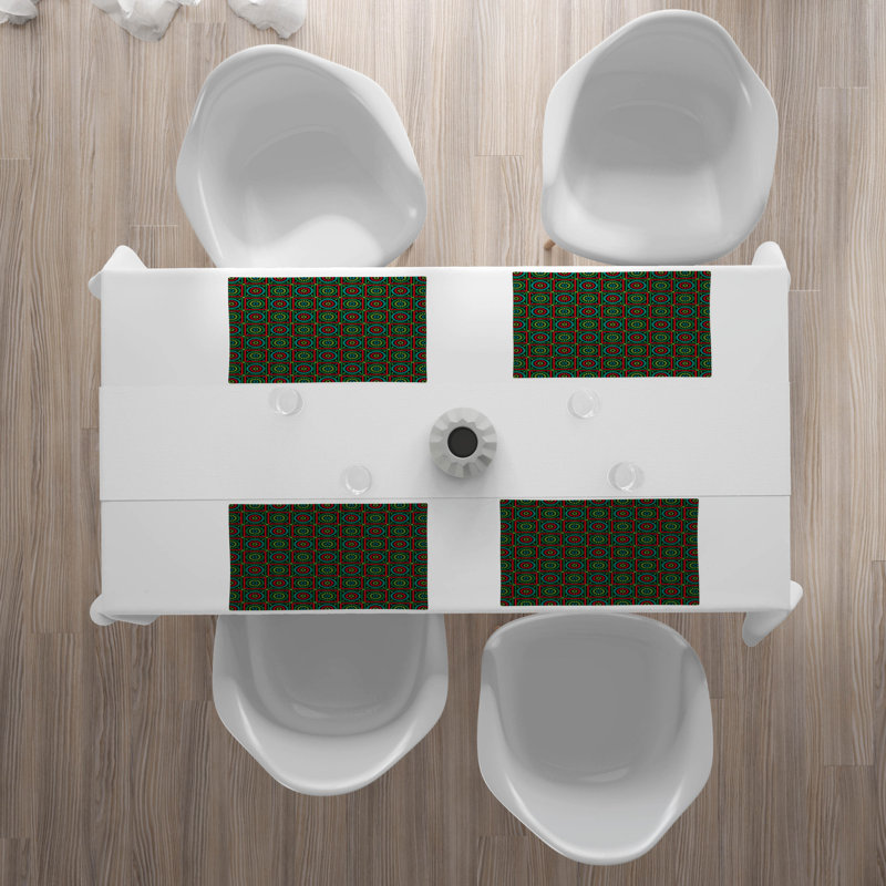 Polyester Abstract Rectangle Placemat