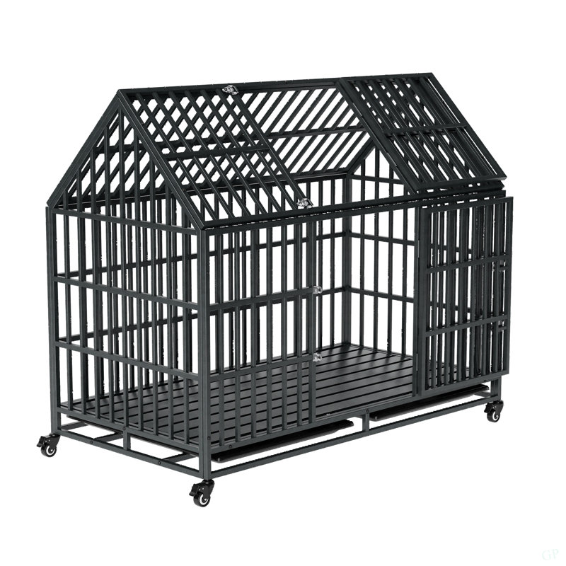 Cage pour chien robuste 52 po avec toit
