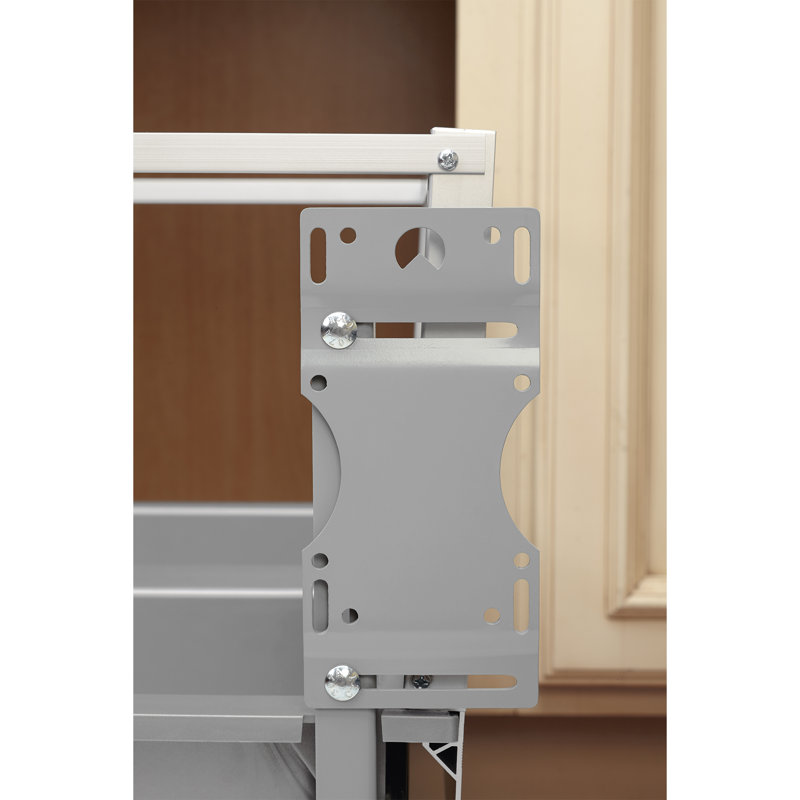 White Plastic Pull-Out Kitchen Waste Container with Soft-Close Slides
