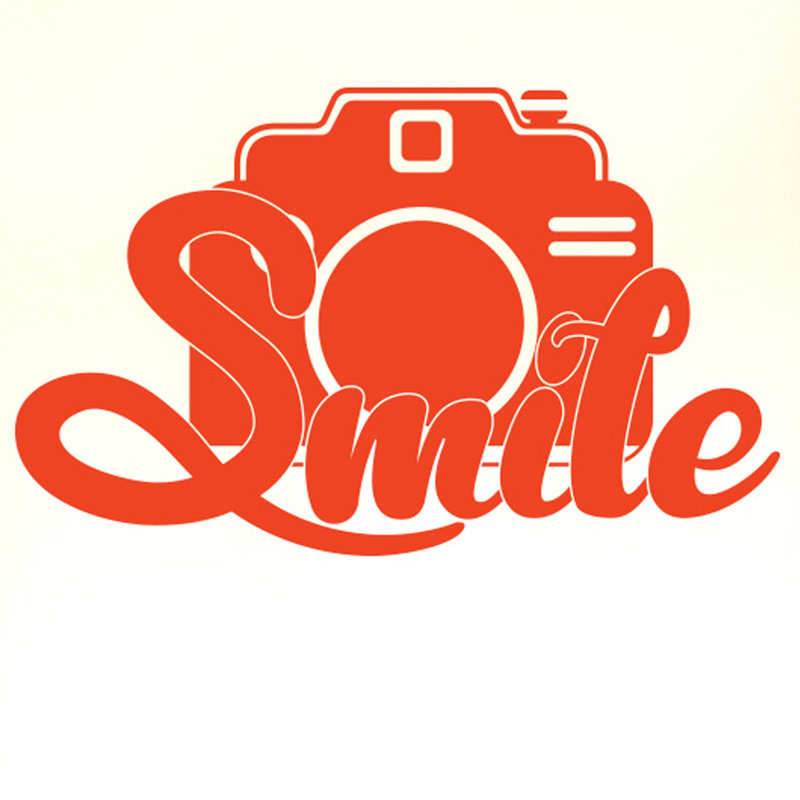 Wall Decal, Orange, Large