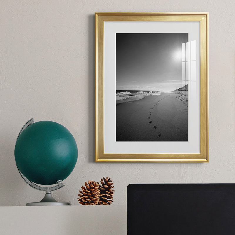 Heading East - Photographie avec cadre photo, Or, H 22,5 po x l 30,5 po x P 1,5 po