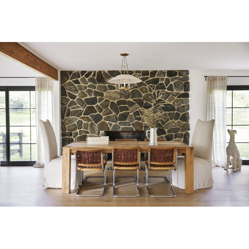 3 - Light Chandelier, Patina Brass