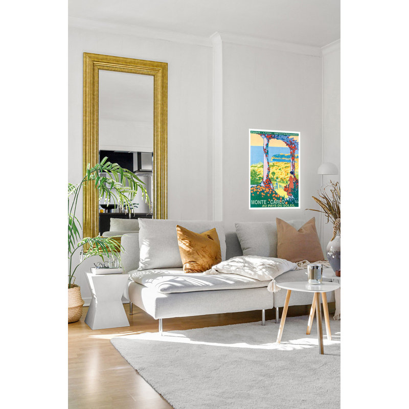 Affiche vintage de voyage Monte Carlo 24 x 36