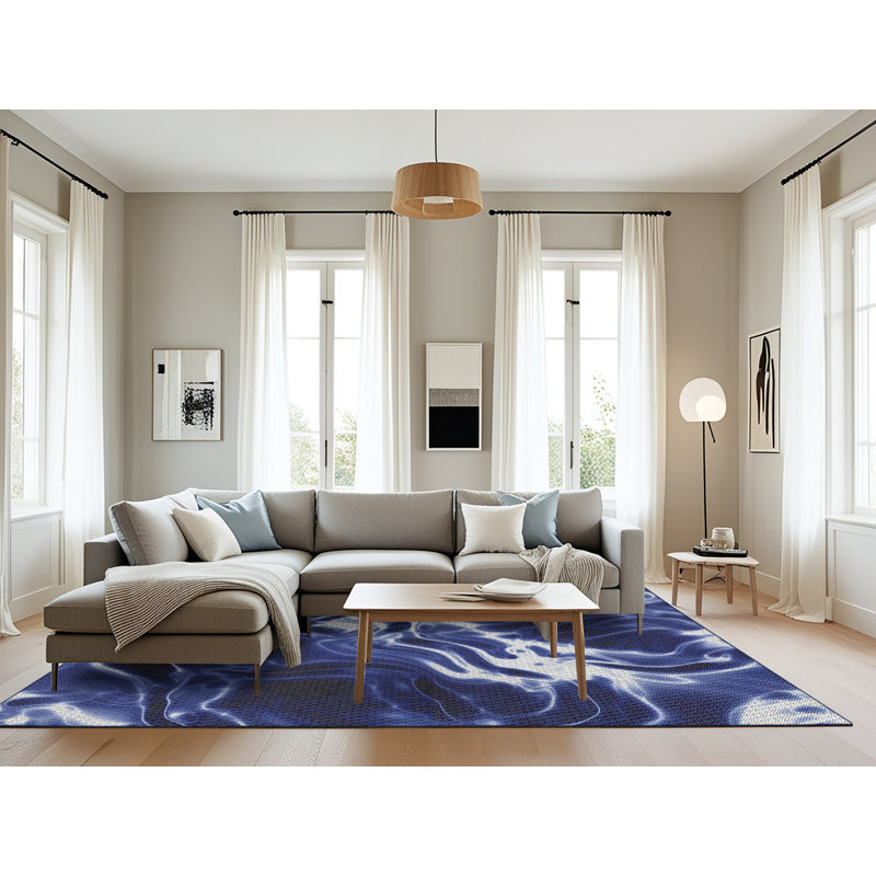 Abstract Indoor Rug, Rectangle 8' x 12'