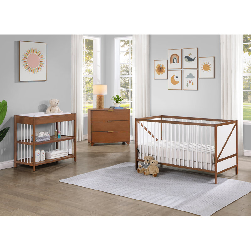 Lit de bébé Pixie Zen 3-en-1, Noyer