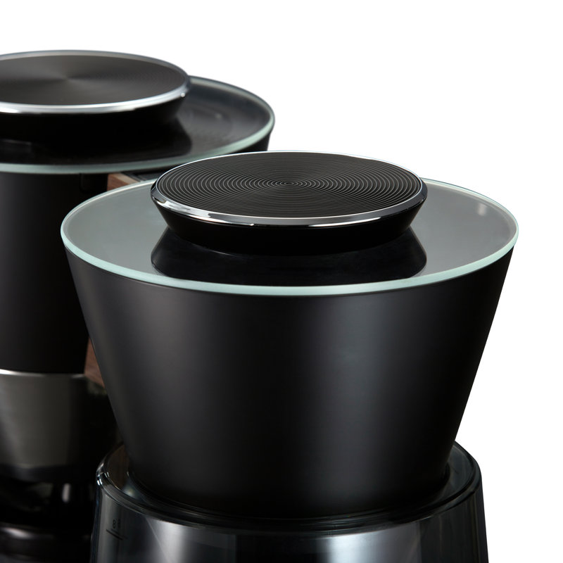 Cafetière de 12 tasses avec tableau de bord tournant Melitta Vision, Matte Black
