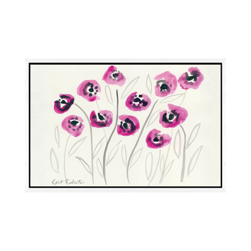Secret Admirer 1 Piece Painting on Canvas, 45.72cm H x 66.04cm W x 3.81cm D, White Framed