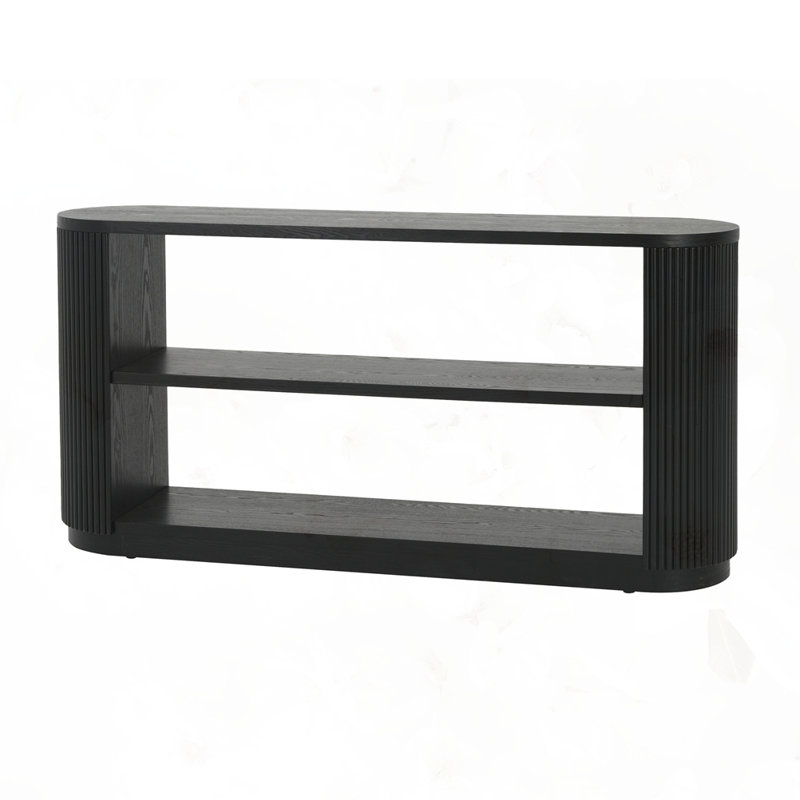 Modern Entryway Console Table, Black