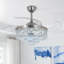 Modern 42" Ceiling Fan With Romote Control, Led Light Kit & Crystal Accents