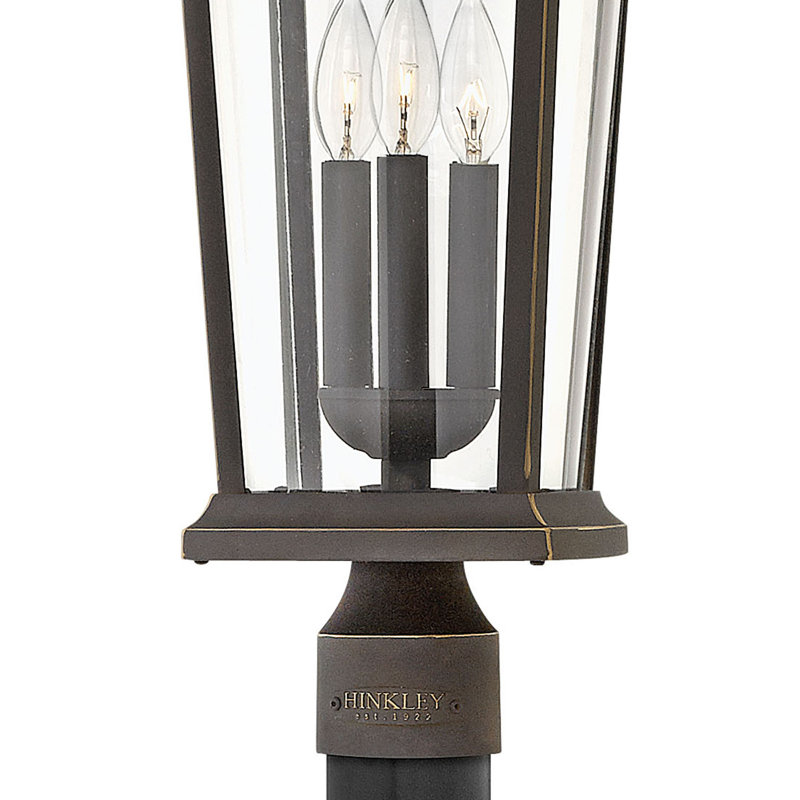 Bromley 1-Light Outdoor 22.75" Post Light, Oil rubbed bronze