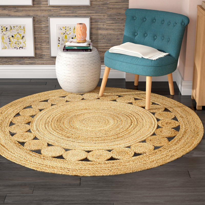 Mindy Hand Loomed Beige Rug, Round 305 cm