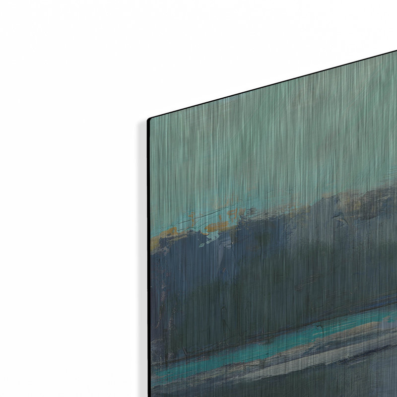  «Brave Boat Harbor No. 6» par Kathleen Robbins, art mural en métal, 36 po x 36 po, H 36 po x l 36 po