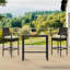 Outdoor PE Rattan Patio Bar Stools with Cushions