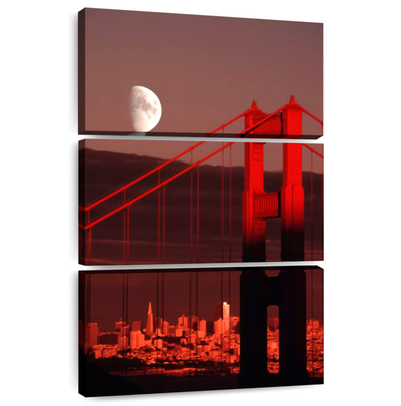 Lilie Golden Gate Moon, 50" H x 32" W