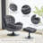 Zenon Velvet Swivel Accent Chair with Ottoman-991307801