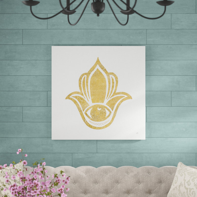 Hamsa II by Chris Paschke - No Frame Painting on Canvas, 91cm H x 91cm W x 3.8cm D