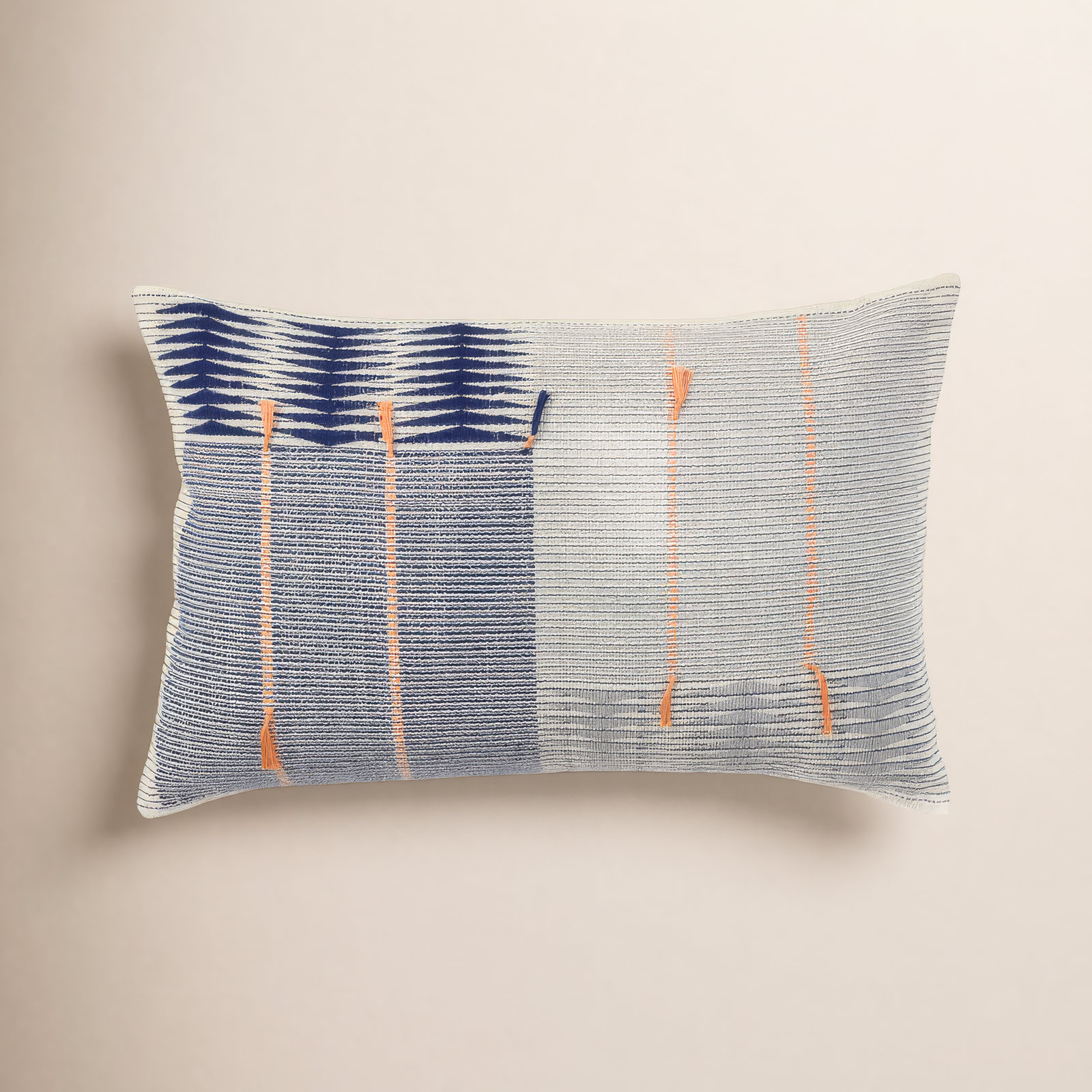 Erma 24" x 16" Cotton Pillow Cover, Down