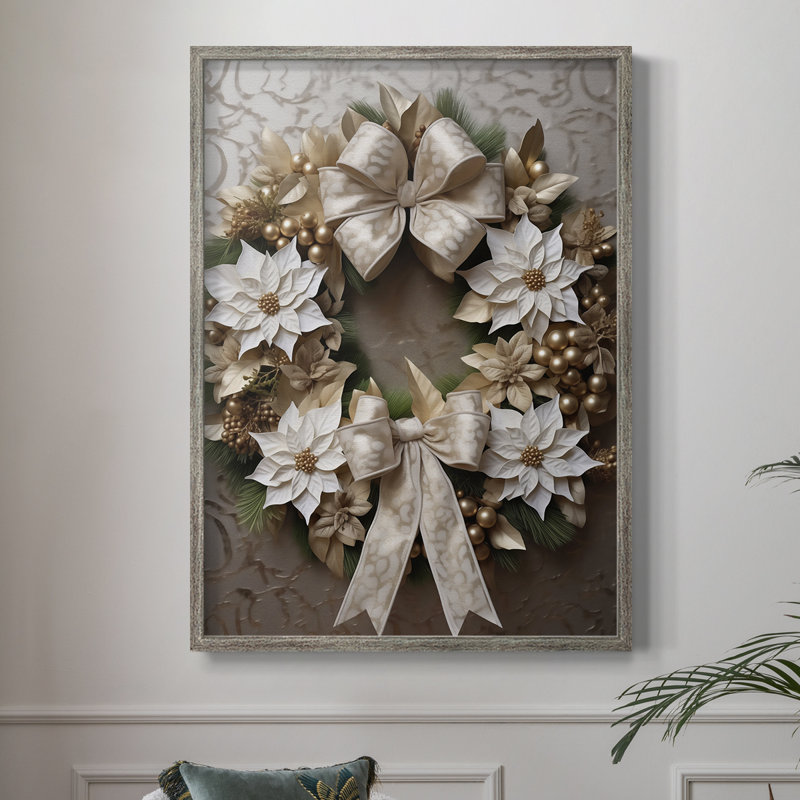 «Christmas Holiday Art DCCI», reproduction d'art encadrée - bois massif, H 11 po x l 9 po
