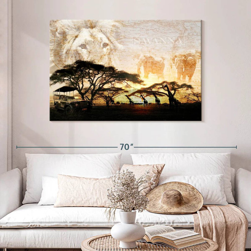 Ravi Savanna, 32" H x 48" W