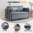 56.3'' Upholstered Sleeper Sofa-261481788