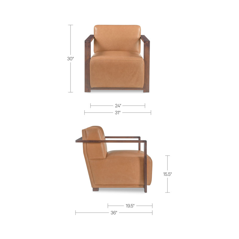Barnes Accent Chair Tan, Brown