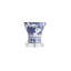 Lampe de table blanche / bleue 21,5 po