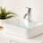 Modern Ceramic Rectangular Bathroom Vessel Sink - 19X15, White, Stain-, Countertop Mount White 19"X15", Rectangular, Installation