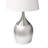 24" Tall Metal Touch Table Lamp With White Shade