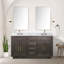 Meuble-lavabo double en chêne 60 po X P 22 po D-1339546705-1339546706