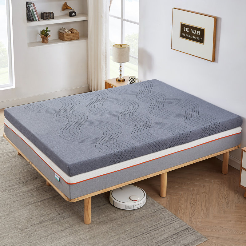 Full Size Memory Foam Mattress Topper – Cooling Gel Bed Topper 4 Inch, Pressure Relief Foam Pad, Full/Double, 3.9"