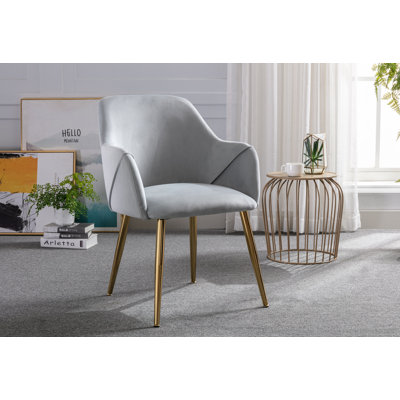 Abdulbaki 46cm H Velvet Upholstered Armchair