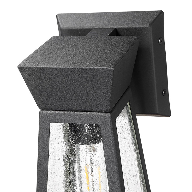 Applique murale d'extérieur 1 lumière Lucian, H 12 po x l 6,5 po x P 5 po