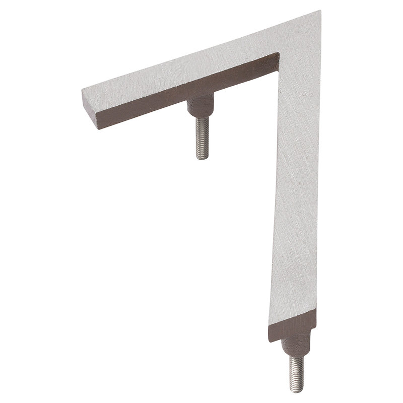 l 4 pi 5 po x Numéro de maison à fixation flottante, 7, Nickel satiné / sable