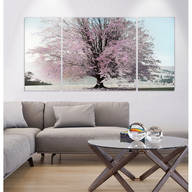 Une image multi-pièces de première qualité de printemps sur toile, H 24 po x l 48 po x P 1,5 po