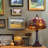 11.8"2-light Tulip Tiffany Table Lamp