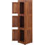 Sula Three-Level Teak Tower Floor Cabinet
