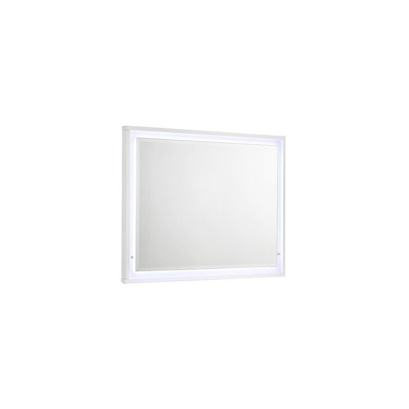 Miroir Manhattan - Cadre laqué avec éclairage à DEL intégré pour un look élégant et moderne (INCLUT LE MIROIR SEULEMENT) Identique à B009P309294 (CA)