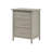 Sleek Contemporary Nightstand In Silver Champagne-614005815