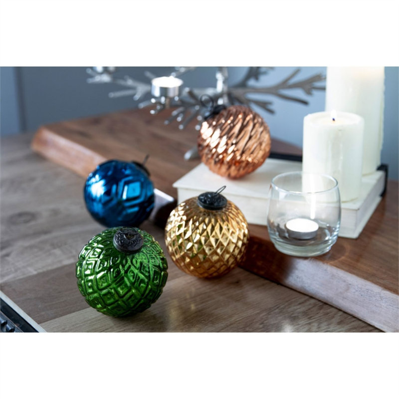 4'' Glass Ball Ornament