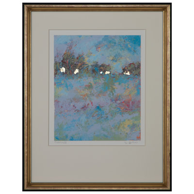 «Coalesce II» par J.Johns - peinture encadrée