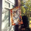 Chat en feuilles d'automne-112700492
