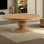Vintage round end table